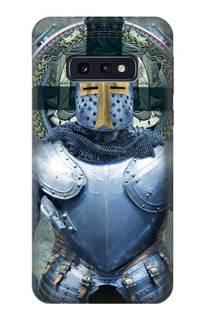 W3864 Medieval Templar Heavy Armor Knight Hard Case and Leather Flip Case For Samsung Galaxy S10e