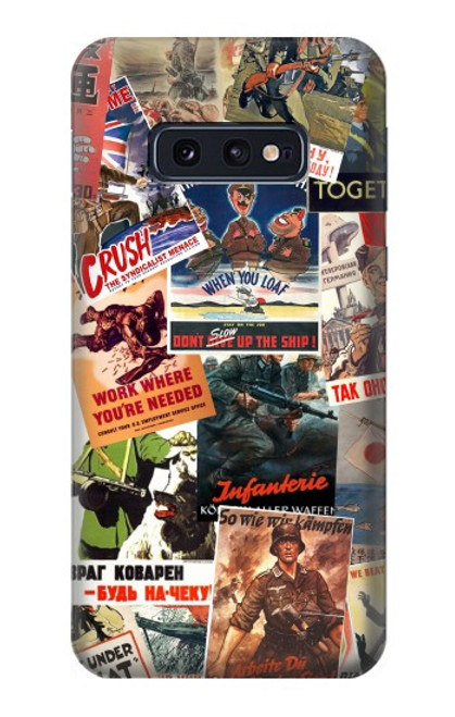 W3905 Vintage Army Poster Hard Case and Leather Flip Case For Samsung Galaxy S10e