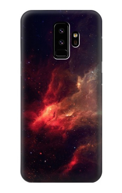 W3897 Red Nebula Space Hard Case and Leather Flip Case For Samsung Galaxy S9