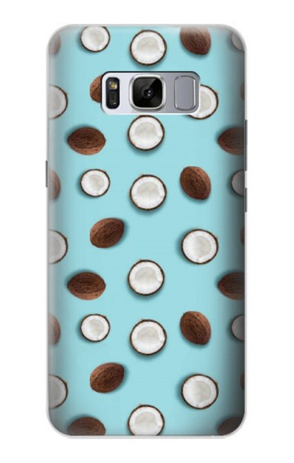 W3860 Coconut Dot Pattern Hard Case and Leather Flip Case For Samsung Galaxy S8 Plus