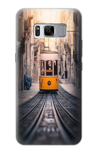 W3867 Trams in Lisbon Hard Case and Leather Flip Case For Samsung Galaxy S8 Plus