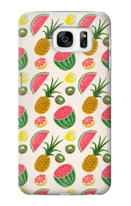 W3883 Fruit Pattern Hard Case and Leather Flip Case For Samsung Galaxy S7