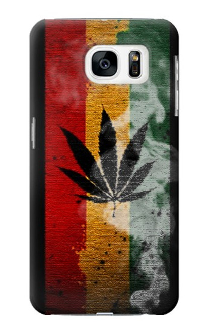 W3890 Reggae Rasta Flag Smoke Hard Case and Leather Flip Case For Samsung Galaxy S7