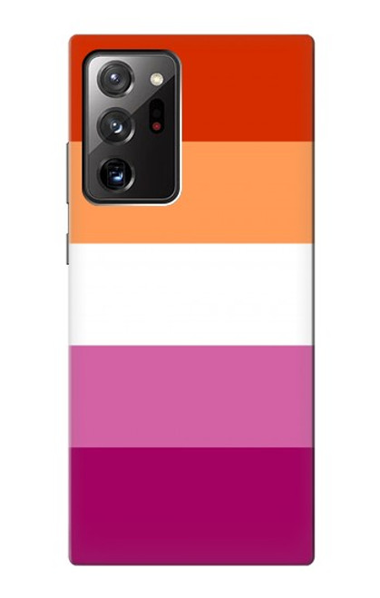 W3887 Lesbian Pride Flag Hard Case and Leather Flip Case For Samsung Galaxy Note 20 Ultra, Ultra 5G