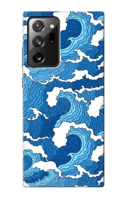 W3901 Aesthetic Storm Ocean Waves Hard Case and Leather Flip Case For Samsung Galaxy Note 20 Ultra, Ultra 5G