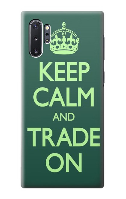 W3862 Keep Calm and Trade On Hard Case and Leather Flip Case For Samsung Galaxy Note 10 Plus