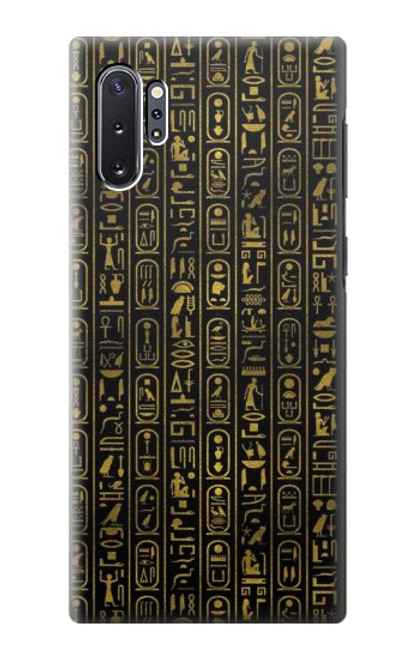 W3869 Ancient Egyptian Hieroglyphic Hard Case and Leather Flip Case For Samsung Galaxy Note 10 Plus