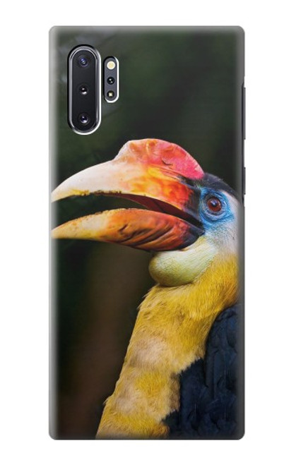 W3876 Colorful Hornbill Hard Case and Leather Flip Case For Samsung Galaxy Note 10 Plus