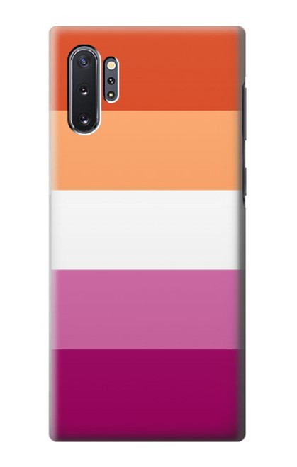 W3887 Lesbian Pride Flag Hard Case and Leather Flip Case For Samsung Galaxy Note 10 Plus