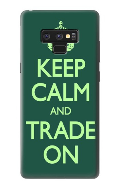 W3862 Keep Calm and Trade On Hard Case and Leather Flip Case For Note 9 Samsung Galaxy Note9