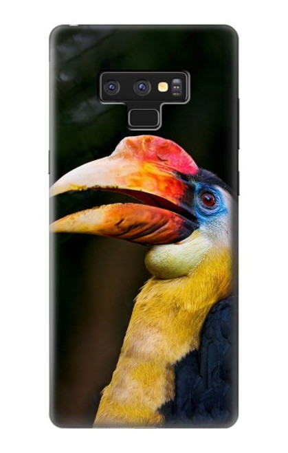 W3876 Colorful Hornbill Hard Case and Leather Flip Case For Note 9 Samsung Galaxy Note9