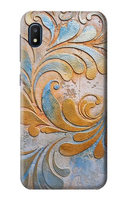 W3875 Canvas Vintage Rugs Hard Case and Leather Flip Case For Samsung Galaxy A10e