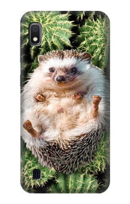 W3863 Pygmy Hedgehog Dwarf Hedgehog Paint Hard Case and Leather Flip Case For Samsung Galaxy A10