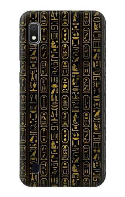 W3869 Ancient Egyptian Hieroglyphic Hard Case and Leather Flip Case For Samsung Galaxy A10