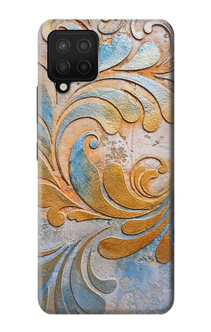 W3875 Canvas Vintage Rugs Hard Case and Leather Flip Case For Samsung Galaxy A12