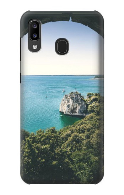 W3865 Europe Duino Beach Italy Hard Case and Leather Flip Case For Samsung Galaxy A20, Galaxy A30
