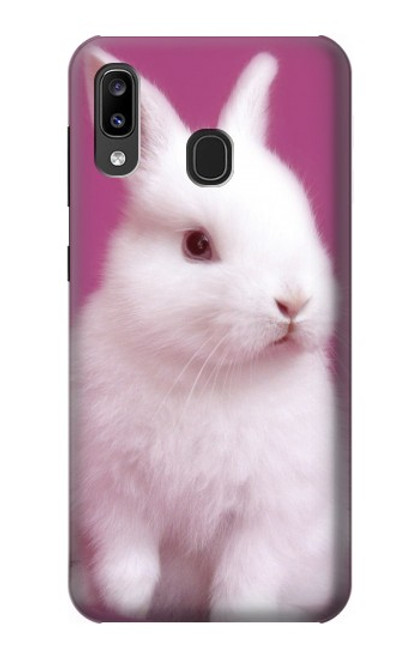 W3870 Cute Baby Bunny Hard Case and Leather Flip Case For Samsung Galaxy A20, Galaxy A30