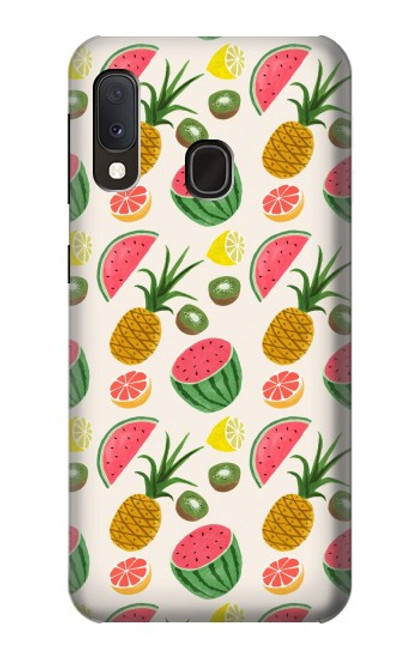 W3883 Fruit Pattern Hard Case and Leather Flip Case For Samsung Galaxy A20e