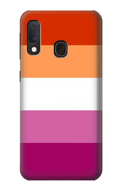 W3887 Lesbian Pride Flag Hard Case and Leather Flip Case For Samsung Galaxy A20e