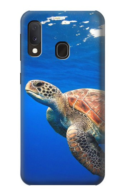 W3898 Sea Turtle Hard Case and Leather Flip Case For Samsung Galaxy A20e