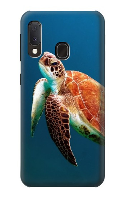 W3899 Sea Turtle Hard Case and Leather Flip Case For Samsung Galaxy A20e