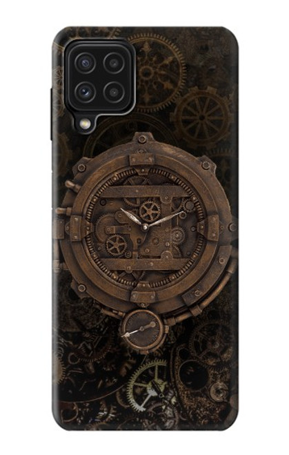 W3902 Steampunk Clock Gear Hard Case and Leather Flip Case For Samsung Galaxy A22 4G