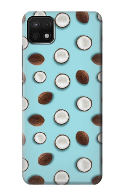 W3860 Coconut Dot Pattern Hard Case and Leather Flip Case For Samsung Galaxy A22 5G