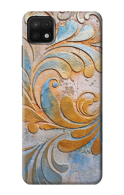 W3875 Canvas Vintage Rugs Hard Case and Leather Flip Case For Samsung Galaxy A22 5G