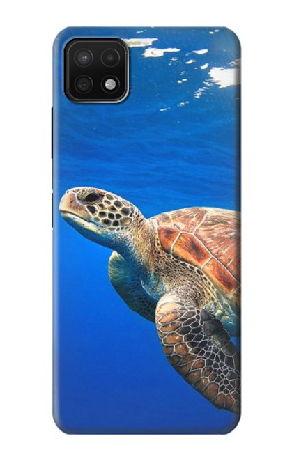 W3898 Sea Turtle Hard Case and Leather Flip Case For Samsung Galaxy A22 5G