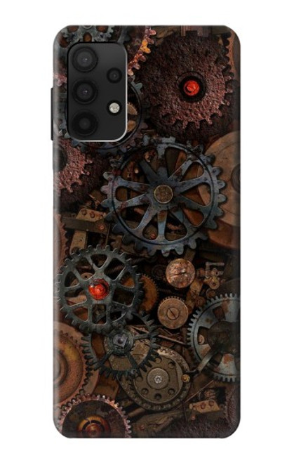 W3884 Steampunk Mechanical Gears Hard Case and Leather Flip Case For Samsung Galaxy A32 4G
