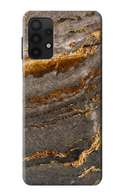 W3886 Gray Marble Rock Hard Case and Leather Flip Case For Samsung Galaxy A32 4G