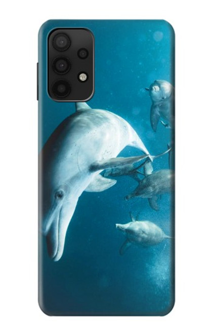 W3878 Dolphin Hard Case and Leather Flip Case For Samsung Galaxy A32 5G