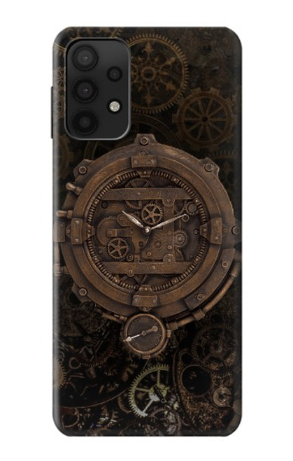 W3902 Steampunk Clock Gear Hard Case and Leather Flip Case For Samsung Galaxy A32 5G