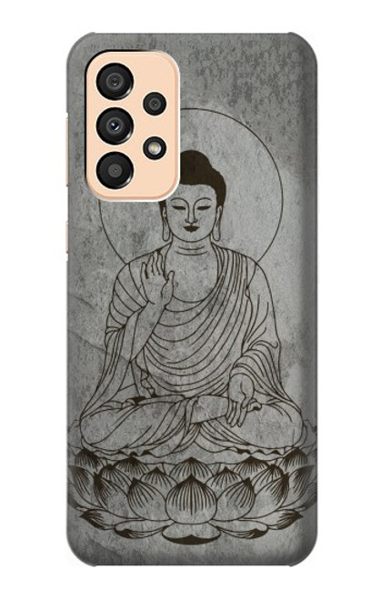 W3873 Buddha Line Art Hard Case and Leather Flip Case For Samsung Galaxy A33 5G