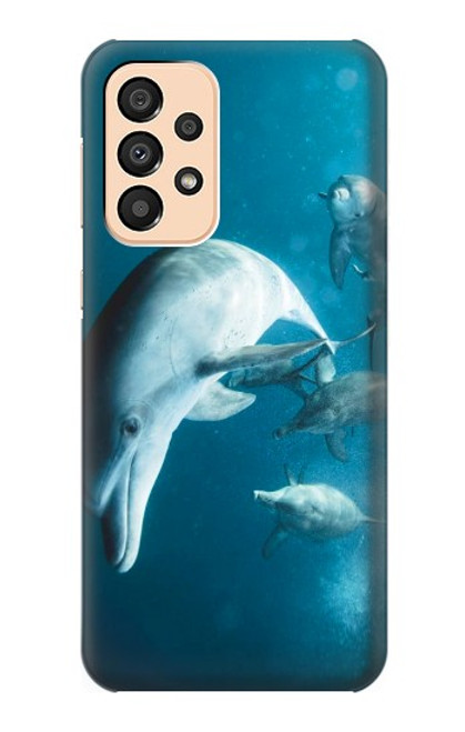 W3878 Dolphin Hard Case and Leather Flip Case For Samsung Galaxy A33 5G