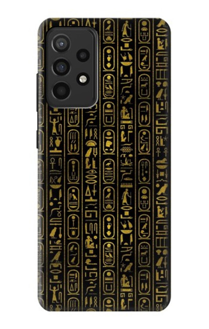 W3869 Ancient Egyptian Hieroglyphic Hard Case and Leather Flip Case For Samsung Galaxy A52, Galaxy A52 5G