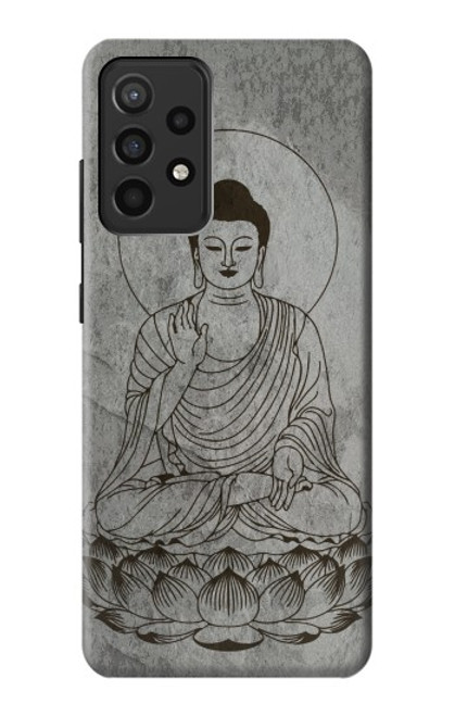 W3873 Buddha Line Art Hard Case and Leather Flip Case For Samsung Galaxy A52, Galaxy A52 5G