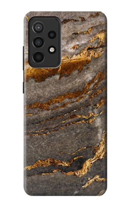 W3886 Gray Marble Rock Hard Case and Leather Flip Case For Samsung Galaxy A52, Galaxy A52 5G