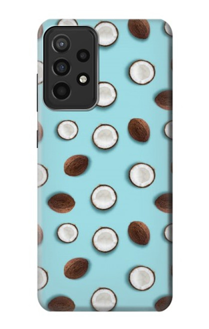 W3860 Coconut Dot Pattern Hard Case and Leather Flip Case For Samsung Galaxy A52s 5G