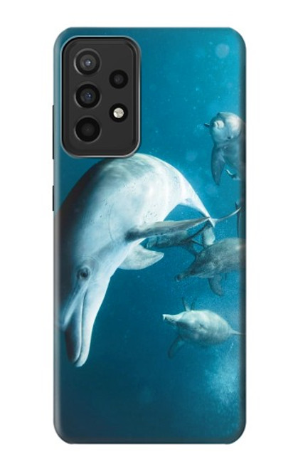 W3878 Dolphin Hard Case and Leather Flip Case For Samsung Galaxy A52s 5G