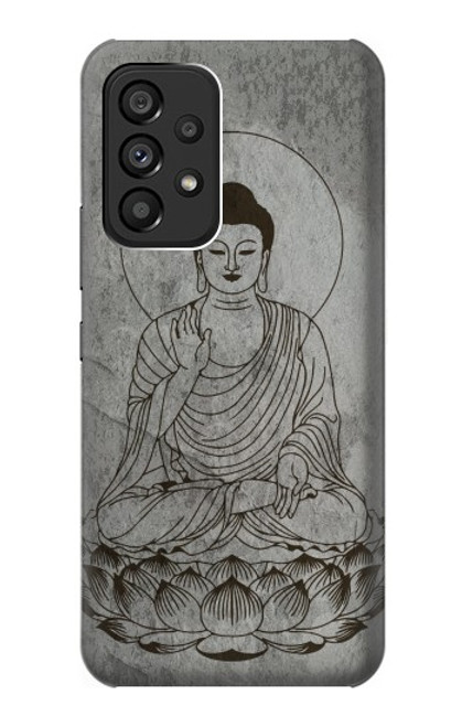 W3873 Buddha Line Art Hard Case and Leather Flip Case For Samsung Galaxy A53 5G