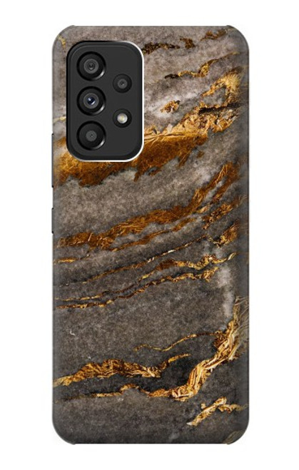 W3886 Gray Marble Rock Hard Case and Leather Flip Case For Samsung Galaxy A53 5G
