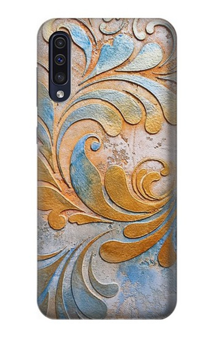 W3875 Canvas Vintage Rugs Hard Case and Leather Flip Case For Samsung Galaxy A70