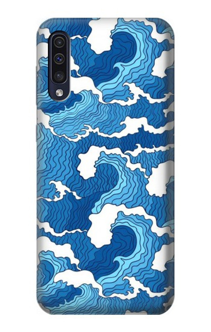 W3901 Aesthetic Storm Ocean Waves Hard Case and Leather Flip Case For Samsung Galaxy A70