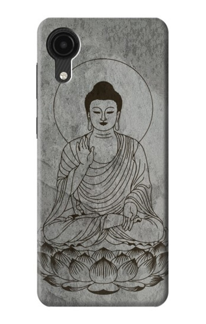 W3873 Buddha Line Art Hard Case and Leather Flip Case For Samsung Galaxy A03 Core