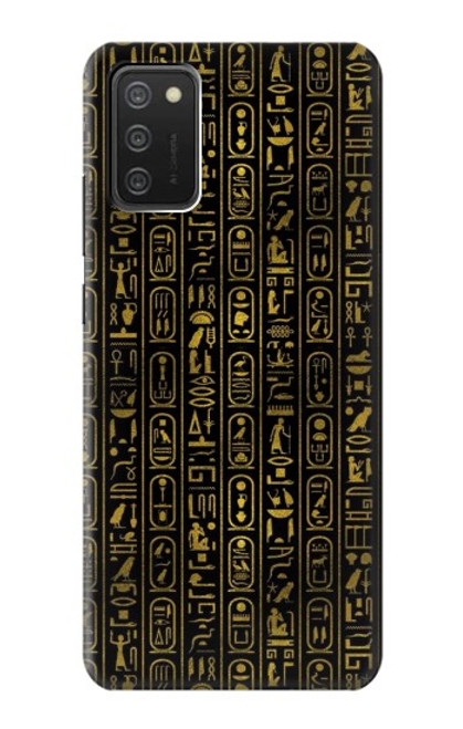 W3869 Ancient Egyptian Hieroglyphic Hard Case and Leather Flip Case For Samsung Galaxy A03S