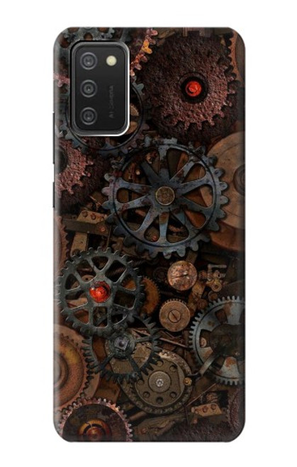 W3884 Steampunk Mechanical Gears Hard Case and Leather Flip Case For Samsung Galaxy A03S