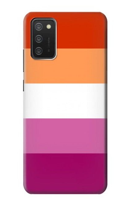 W3887 Lesbian Pride Flag Hard Case and Leather Flip Case For Samsung Galaxy A03S