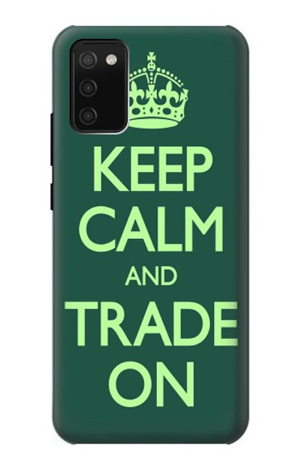 W3862 Keep Calm and Trade On Hard Case and Leather Flip Case For Samsung Galaxy A02s, Galaxy M02s  (NOT FIT with Galaxy A02s Verizon SM-A025V)