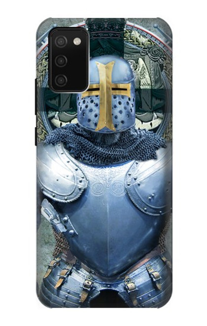 W3864 Medieval Templar Heavy Armor Knight Hard Case and Leather Flip Case For Samsung Galaxy A02s, Galaxy M02s  (NOT FIT with Galaxy A02s Verizon SM-A025V)